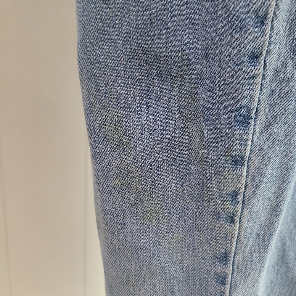 Levi 550 Classic Relaxed Tapered 30x28 Denim Light Wash Jeans Women VTG Sz 12S - Picture 7 of 9
